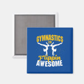 Gymnastik Ich bin Flippin Phantastisch Magnet (Vorderseite/Rückseite)