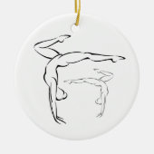 Gymnastik II Keramik Ornament (Vorne)