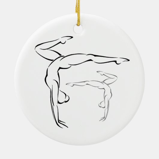 Gymnastik II Keramik Ornament (Hinten)