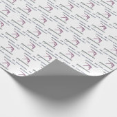 Gymnastik in der Zone Balance Beam Geschenkpapier (Ecke)