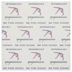 Gymnastik in der Zone Balance Beam Stoff