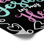 Gymnastik in meinen Adern Jesus in meinem Herzgymn Poster (Ecke)