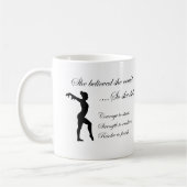 Gymnastik Inspiration Zitat Kaffeetasse (Links)