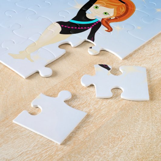 Gymnastik ist besser mit Freunden Cloud Sparkle Puzzle (Seite)