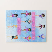 Gymnastik ist besser mit Freunden Cloud Sparkle Puzzle (Horizontal)