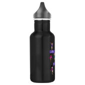 Gymnastik ist besser mit Freunden Edelstahlflasche (Links)