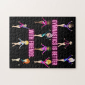 Gymnastik ist besser mit Freunden Gymnastikteam Puzzle (Horizontal)