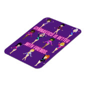 Gymnastik ist besser mit Freunden Magnet (Linke Seite)