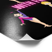 Gymnastik ist besser mit Freunden Neon Fotodruck (Ecke)