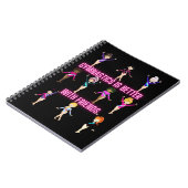 Gymnastik ist besser mit Freunden Neon Notizblock (Linke Seite)