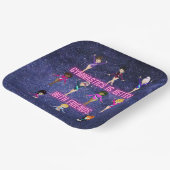 Gymnastik ist besser mit Freunden Pappteller (Gewinkelt)