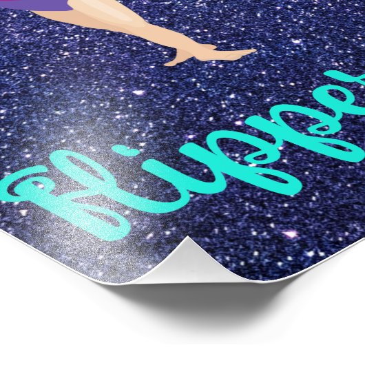 Gymnastik ist besser mit Freunden Personalisiert Fotodruck (Ecke)