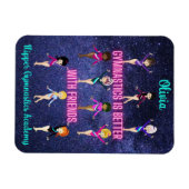 Gymnastik ist besser mit Freunden Personalisiert Magnet (Horizontal)