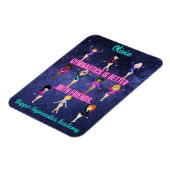 Gymnastik ist besser mit Freunden Personalisiert Magnet (Linke Seite)