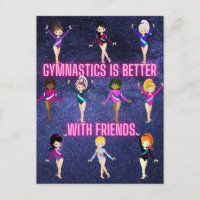 Gymnastik ist besser mit Freunden