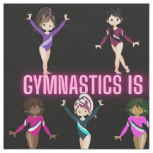 Gymnastik ist besser mit Freunden rosa Schriftart