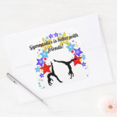 Gymnastik ist besser mit Freunden Sticker (Umschlag)