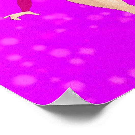 Gymnastik ist besser mit Freunden Super Sparkle Poster (Ecke)