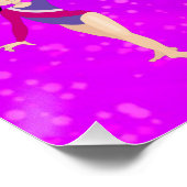 Gymnastik ist besser mit Freunden Super Sparkle Poster (Ecke)