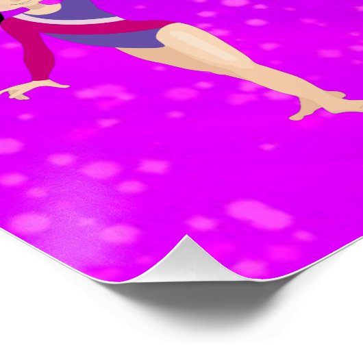 Gymnastik ist besser mit Freunden Super Sparkle Poster (Ecke)