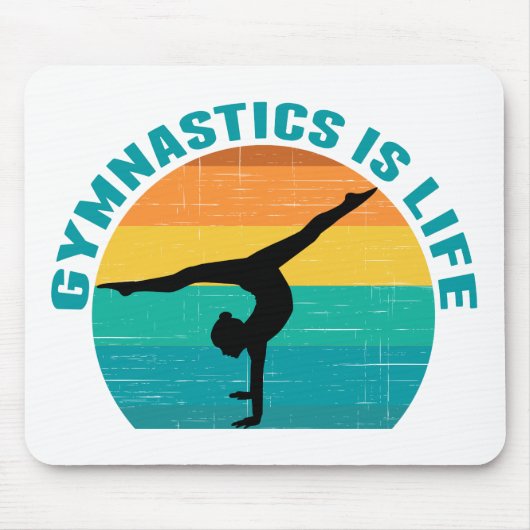 Gymnastik ist das Leben Schönes Sunset Gymnastik A Mousepad (Vorne)