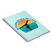 Gymnastik ist das Leben Schönes Sunset Gymnastik A Notizblock (Rechte Seite)