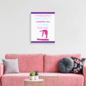 Gymnastik ist ein Ort, an dem es gut ist, auszuste Leinwanddruck (Insitu (Wohnzimmer))