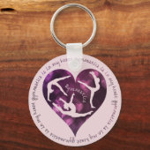 Gymnastik ist in meiner Herzkette Schlüsselanhänger (Vorderseite)