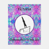 Gymnastik ist mein Leben - Custom Gymnastic Uneven Fleecedecke (Vorderseite)