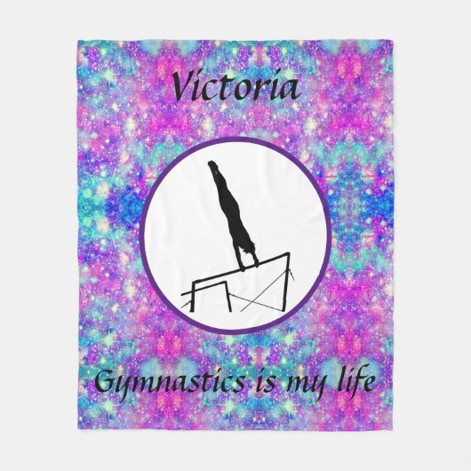 Gymnastik ist mein Leben - Custom Gymnastic Uneven Fleecedecke (Vorderseite)