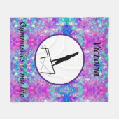 Gymnastik ist mein Leben - Custom Gymnastic Uneven Fleecedecke (Vorderseite (Horizontal))
