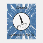 Gymnastik ist mein Leben - Custom Gymnastic Uneven Fleecedecke (Vorderseite)
