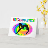 GYMNASTIK IST MEIN LEBEN KARTE (Gelbe Blume)