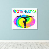 GYMNASTIK IST MEIN LEBEN LEINWANDDRUCK (Insitu (Holzboden))