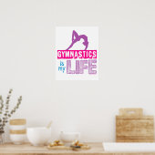 Gymnastik ist mein Leben Poster (Küche)