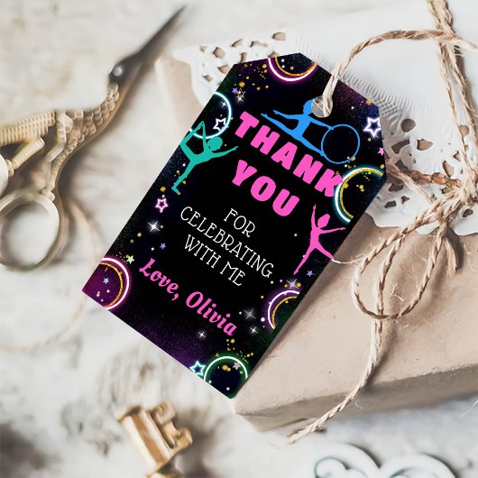 Gymnastik Jump Play Geburtstag Vielen Dank Geschenkanhänger