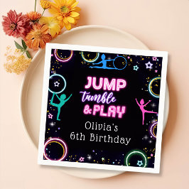 Gymnastik Jump Spiele Geburtstagsparty Napkins Serviette