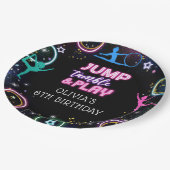 Gymnastik Jump Tumble & Play Geburtstagsparty Pappteller (Schrägansicht)