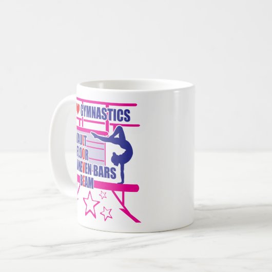 Gymnastik Kaffeetasse (Vorderseite Links)