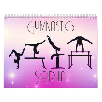 Gymnastik Kalender Rosa Lila Ombre