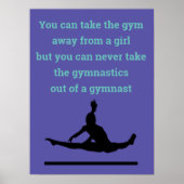 Gymnastik kann man nicht vom Gymnast Quote Poster  (Vorne)
