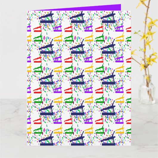 GYMNASTIK KARTE (Gelbe Blume)