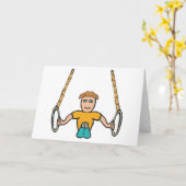 Gymnastik Karte (Gelbe Blume)