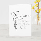 Gymnastik Karte (Gelbe Blume)