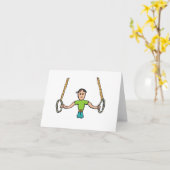 Gymnastik Karte (Gelbe Blume)