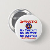 Gymnastik keine Wimps Button (Vorne & Hinten)