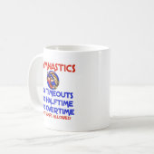 Gymnastik keine Wimps Kaffeetasse (Vorderseite Links)