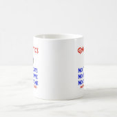 Gymnastik keine Wimps Kaffeetasse (Mittel)