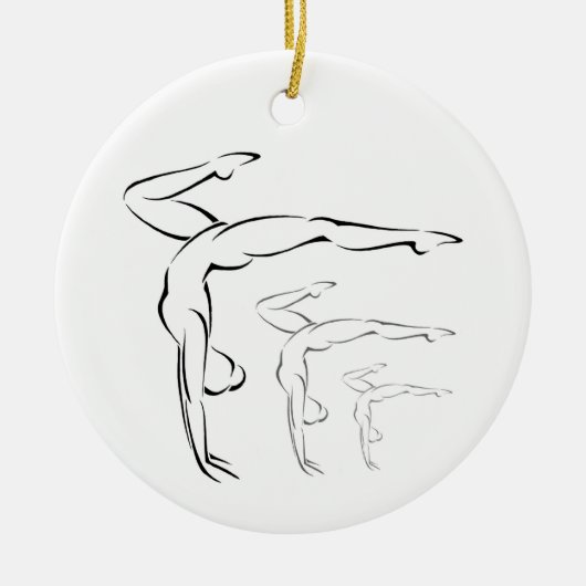 Gymnastik Keramikornament (Vorne)