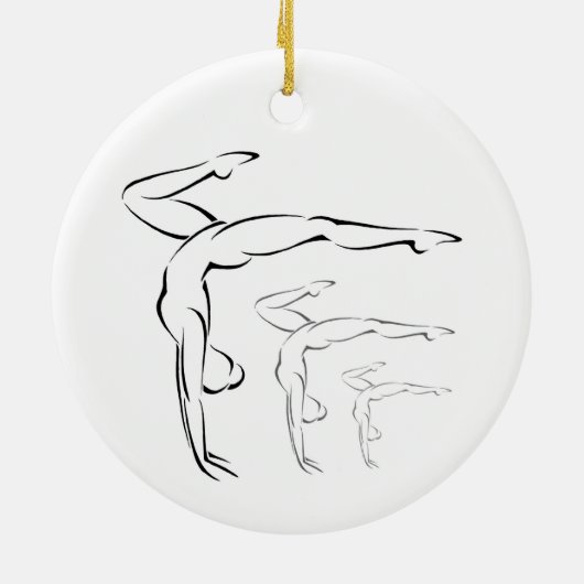 Gymnastik Keramikornament (Hinten)